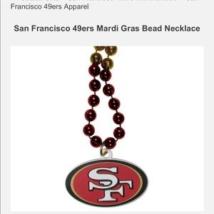 49ers Mardi Gras Beads / Necklace